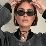 Luxury Retro Small Oval Sunglasses - Vintage Y2K Rivet Shades UV400 Protection Trendy Fashion Eyewear for Female & Male - Image 2