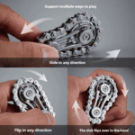 Stainless Steel Bike Chain Fidget Spinner for Adults & Kids - Stress Relief Hand Spinner - Image 2