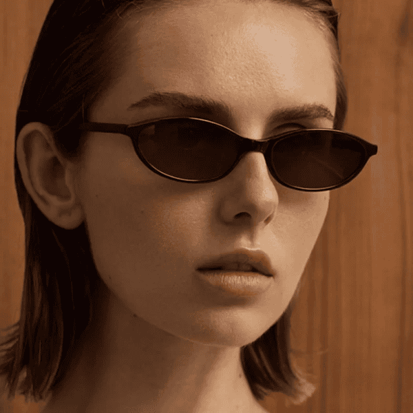 Vintage Cat Eye Sunglasses for Women - Y2K Style Narrow Frame Lens, Trendy Fashion Eyewear