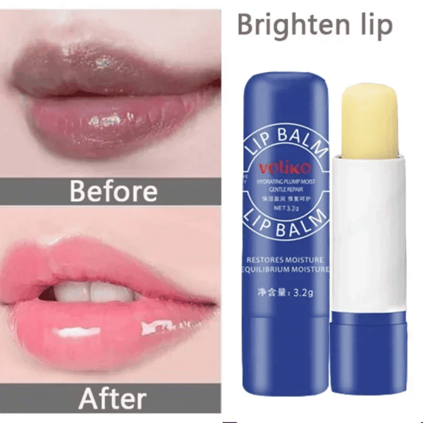 Voliko Lip Repair & Moisturizing Balm | Nourishing Care for Dry Lips | Softening & Smoothing Lip Treatment | Helps Improve Lip Tone & Reduce Lip Dryness | 3.2g