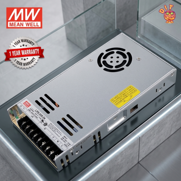 Mean Well LRS-350-24 Switching Power Supply 24V 14.6A 350W | Original Industrial Grade Slim SMPS | Pre-Owned Like New | 1 Year Warranty