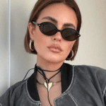 Luxury Retro Small Oval Sunglasses - Vintage Y2K Rivet Shades UV400 Protection Trendy Fashion Eyewear for Female & Male