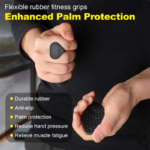 Silicone Weight Lifting Grip Pads for Gym (1 Pair) | Non-Slip Hand Grips for Dumbbell, Barbell & Strength Training | Portable Fitness Grip Support - Image 2