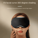 3D Contoured Sleep Eye Mask | Full Blackout | Zero Pressure | Ultra‑Soft Silk Feel | Adjustable Fit for Night Sleep & Travel