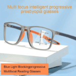 Sports Progressive Multifocal Glasses +1.00 to +4.00 | Anti-Blue Light Reading Glasses | TR90 Frame for Men & Women