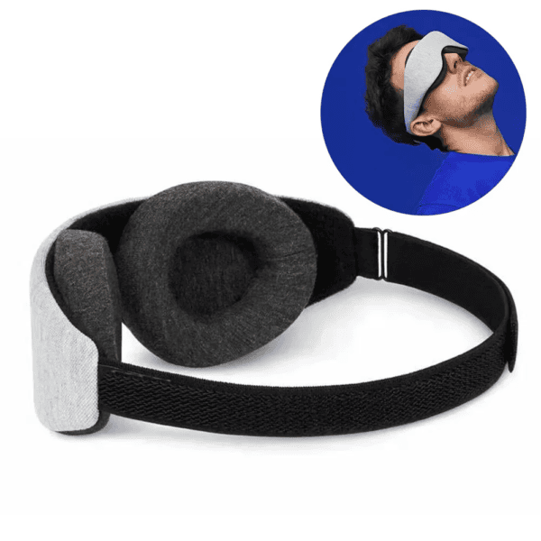 Zero Pressure 3D Sleep Mask - 100% Blackout, Adjustable & Breathable for Men & Women