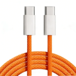 60W PD Type-C to Type-C Fast Charging Cable 1m — Braided Nylon, 60W PD & QC4.0, 480Mbps, Reinforced SR, Boxed - Image 7