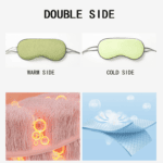 Double-Sided Warm & Cool Sleeping Eye Mask | Ice Silk 360° Blackout Blindfold | Adjustable, Breathable Travel Eye Cover for Men & Women (Multiple Colors) - Image 2