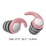 3 Layer Noise Cancelling Earplugs – Ultra Soft Silicone Ear plugs for Sleeping, Study, Swimming & Work – Waterproof, Reusable & Skin-Friendly - Image 5