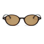 Luxury Retro Small Oval Sunglasses - Vintage Y2K Rivet Shades UV400 Protection Trendy Fashion Eyewear for Female & Male - Image 3