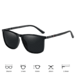 Luxury Vintage Square Polarized Sunglasses – UV400 Protection | Unisex Fashion Eyewear for Driving, Cycling & Travel - Image 4