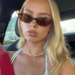 Vintage Cat Eye Sunglasses for Women - Y2K Style Narrow Frame Lens, Trendy Fashion Eyewear - Image 3