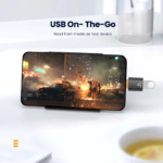 6A 120W USB to Type-C & Type-C to USB 3.0 OTG Converter Adapter | Premium Metal Shell Fast Charging, 10Gbps High-Speed Data Sync & Audio Plug-and-Play Connector for Phones, Laptops, Keyboards & U-Disk - Image 3