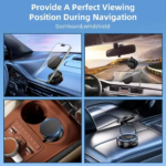Mechanical Vacuum Suction Cup Magnetic Car Phone Holder | 3-Axis 360° Rotating Foldable Navigation Mount | Universal Hands-Free Bracket Stand for Dashboard, Windshield, Gym, Mirror & Desktop (Free Magnetic Metal Ring Included) - Image 5