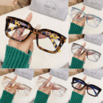 Women's Anti Blue Light Glasses | Oversized Vintage Square Frame | Transparent Computer & Mobile Eye Protection Eyewear - Image 6