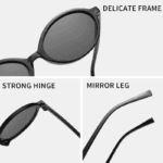 Fashion Small Round Frame Sunglasses | UV400 + Anti‑Blue Light | Ultra‑Light PC Frame | Unisex | 8 Colors - Image 5