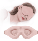3D Contoured Sleep Mask for Side Sleepers | 100% Blackout Eye Cover with Nose Wing | Ultra-Soft Memory Foam & Adjustable Strap - Image 5