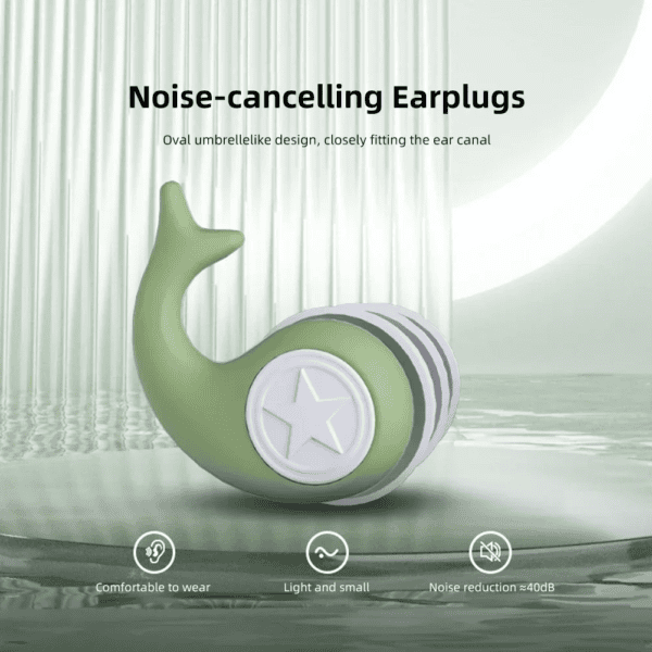 Professional Noise-Reducing Silicone Earplugs (Up to 40dB) — Reusable, Washable 3-Layer Soundproof Design for Sleep, Study, Travel & Concerts (4 Colors)