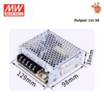 Mean Well NES-35-12 Switching Power Supply 12V 2.9A 35W Original Industrial Grade SMPS | Pre-Owned Like New Condition