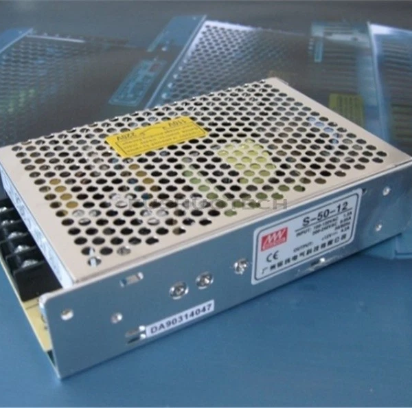 Mean Well S-50-12 12V 4.2A 50W Switching Power Supply | Original Mean Well SMPS | AC 110V/220V to DC 12V | Pre-Owned Like New